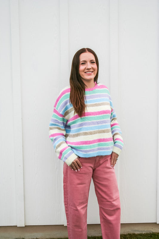 Promise of Joy Stripe Sweater