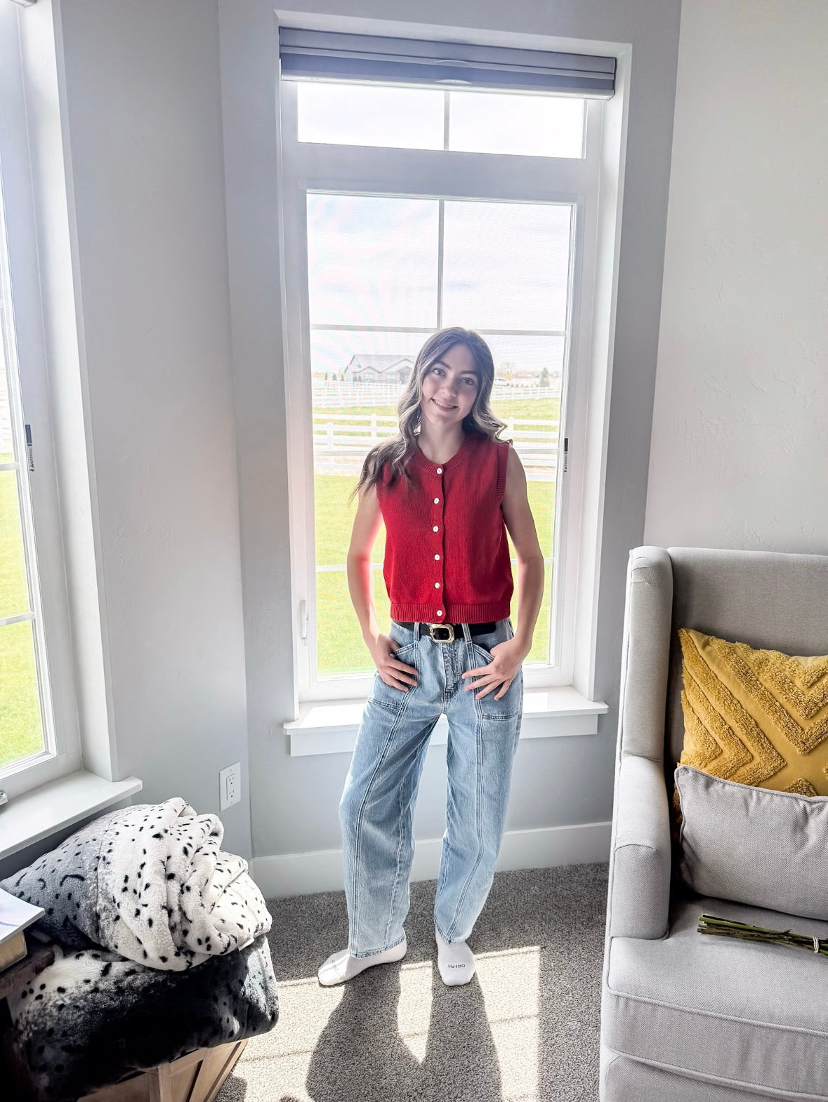 High Rise Retro Barrel Jeans