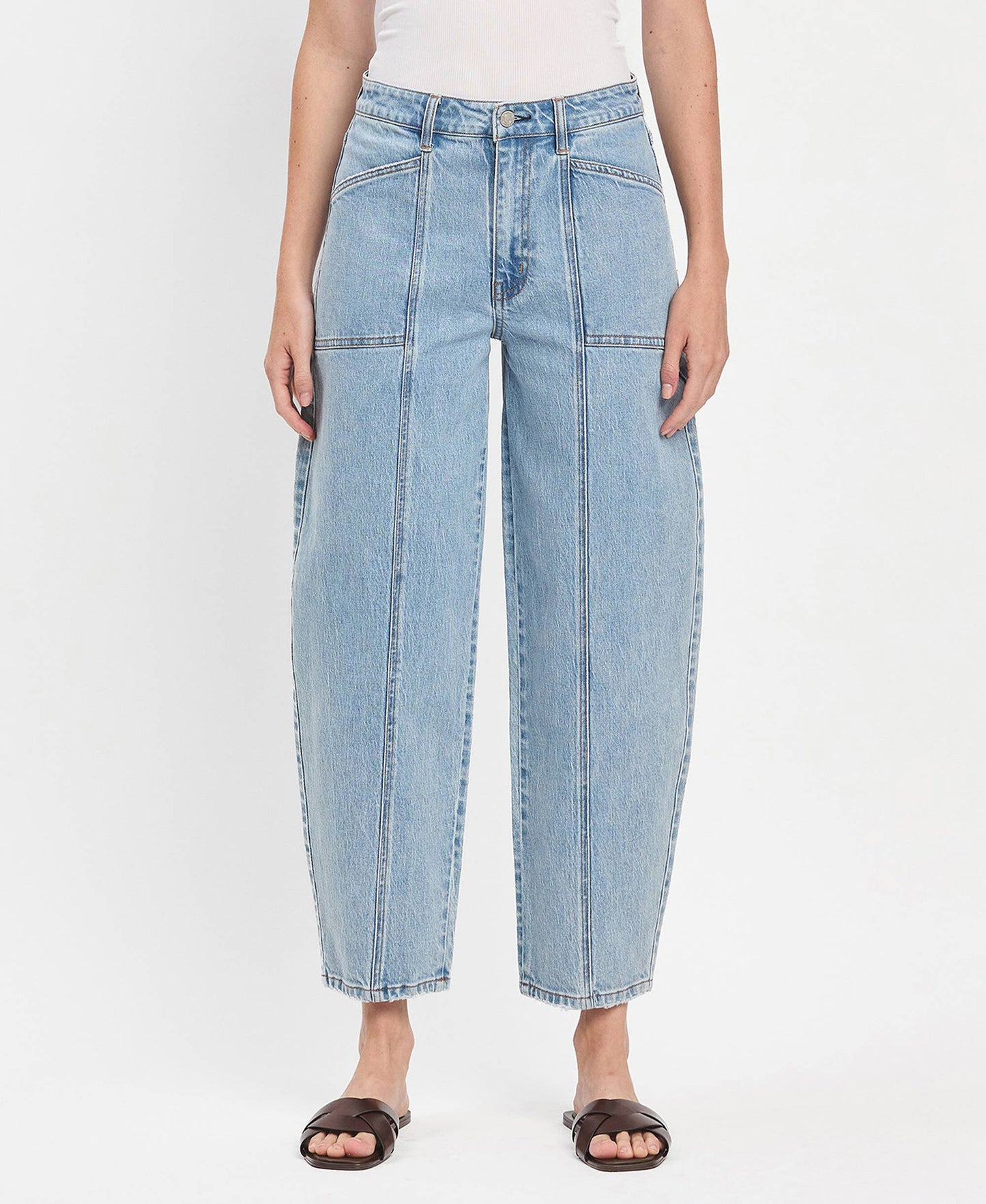 High Rise Retro Barrel Jeans