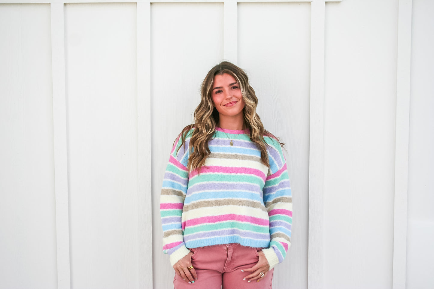 Promise of Joy Stripe Sweater