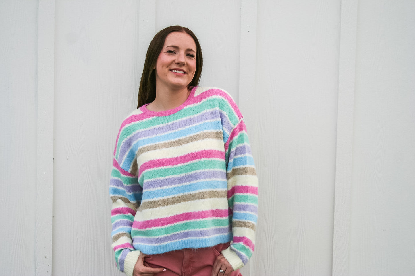 Promise of Joy Stripe Sweater