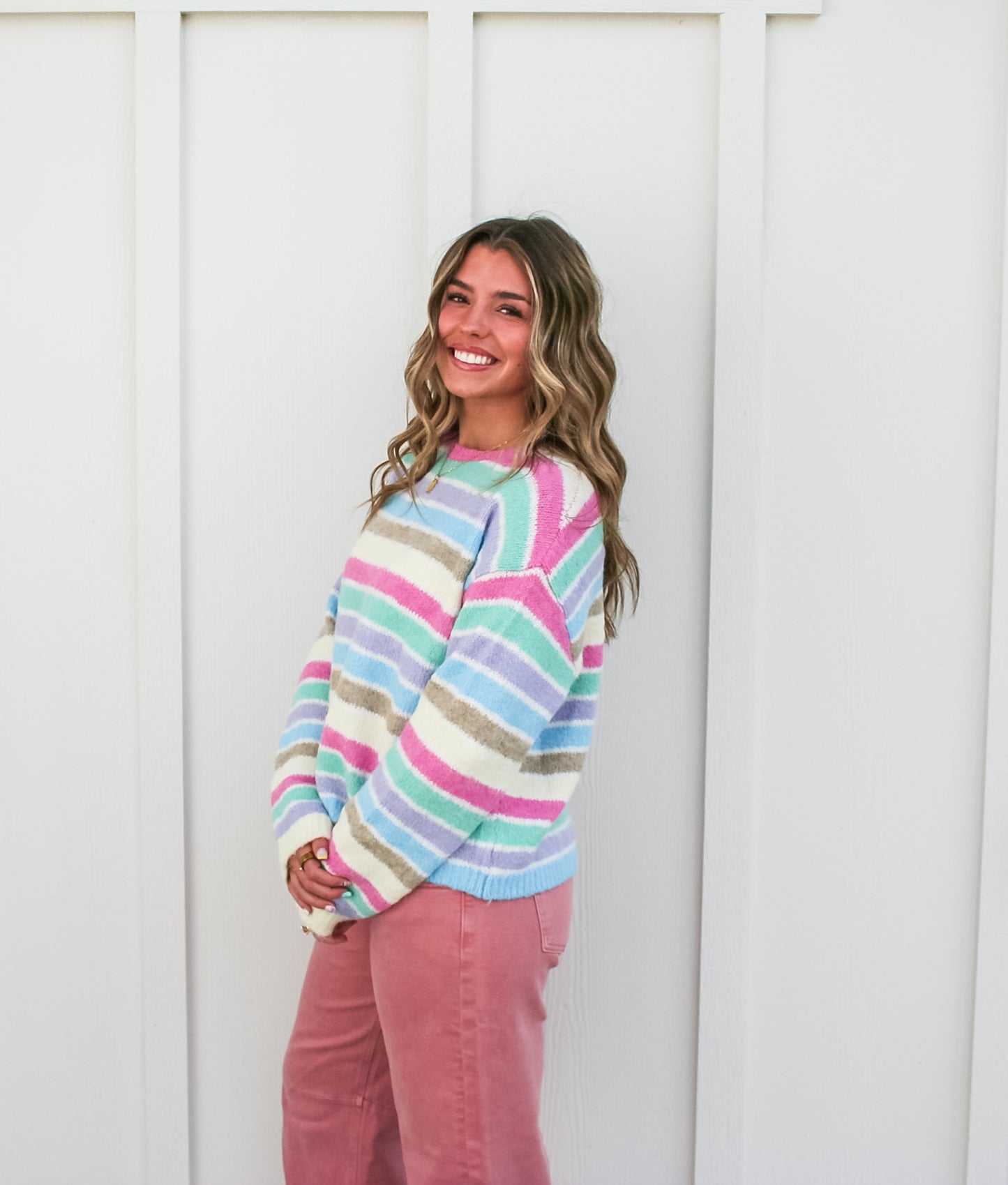 Promise of Joy Stripe Sweater
