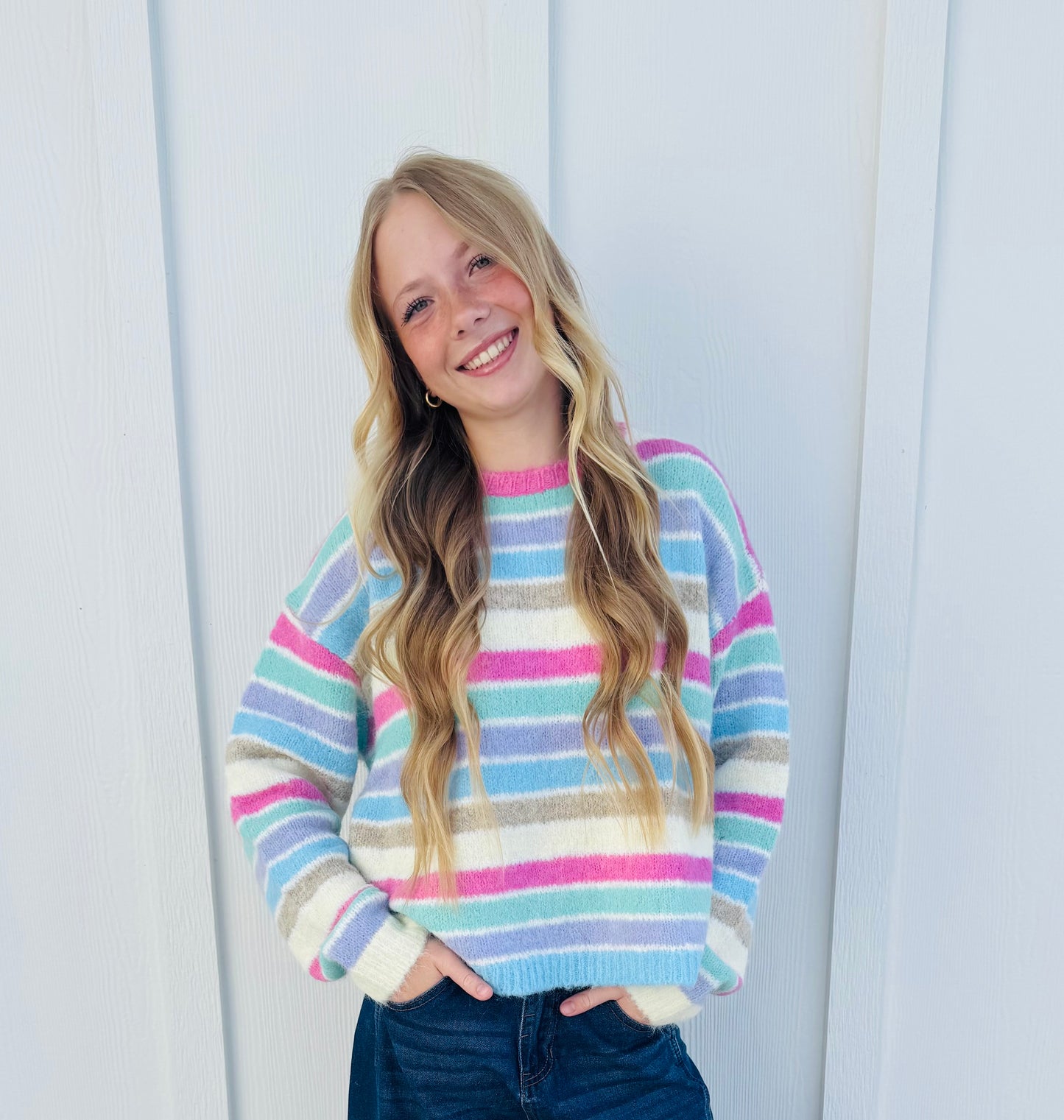 Promise of Joy Stripe Sweater