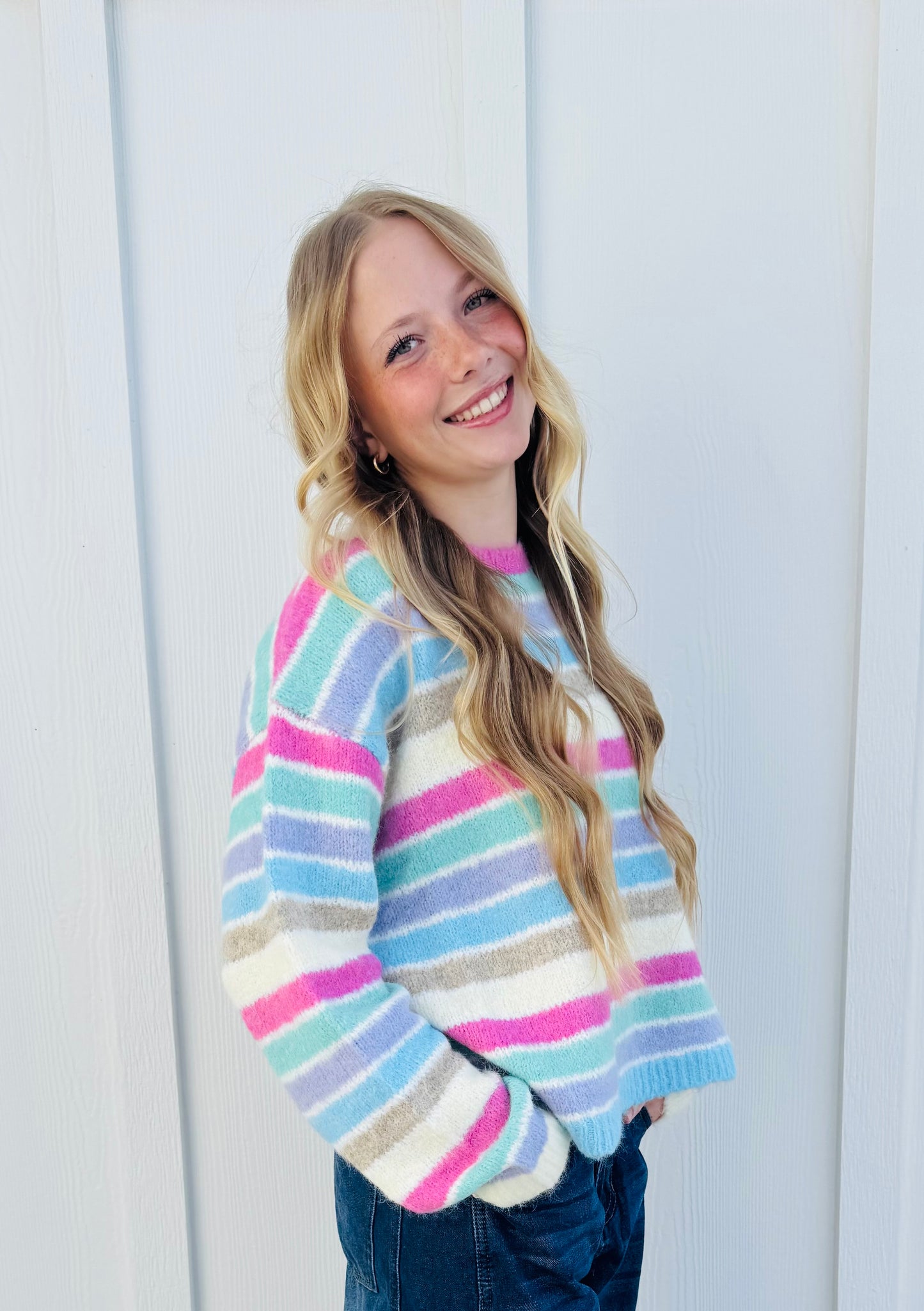 Promise of Joy Stripe Sweater