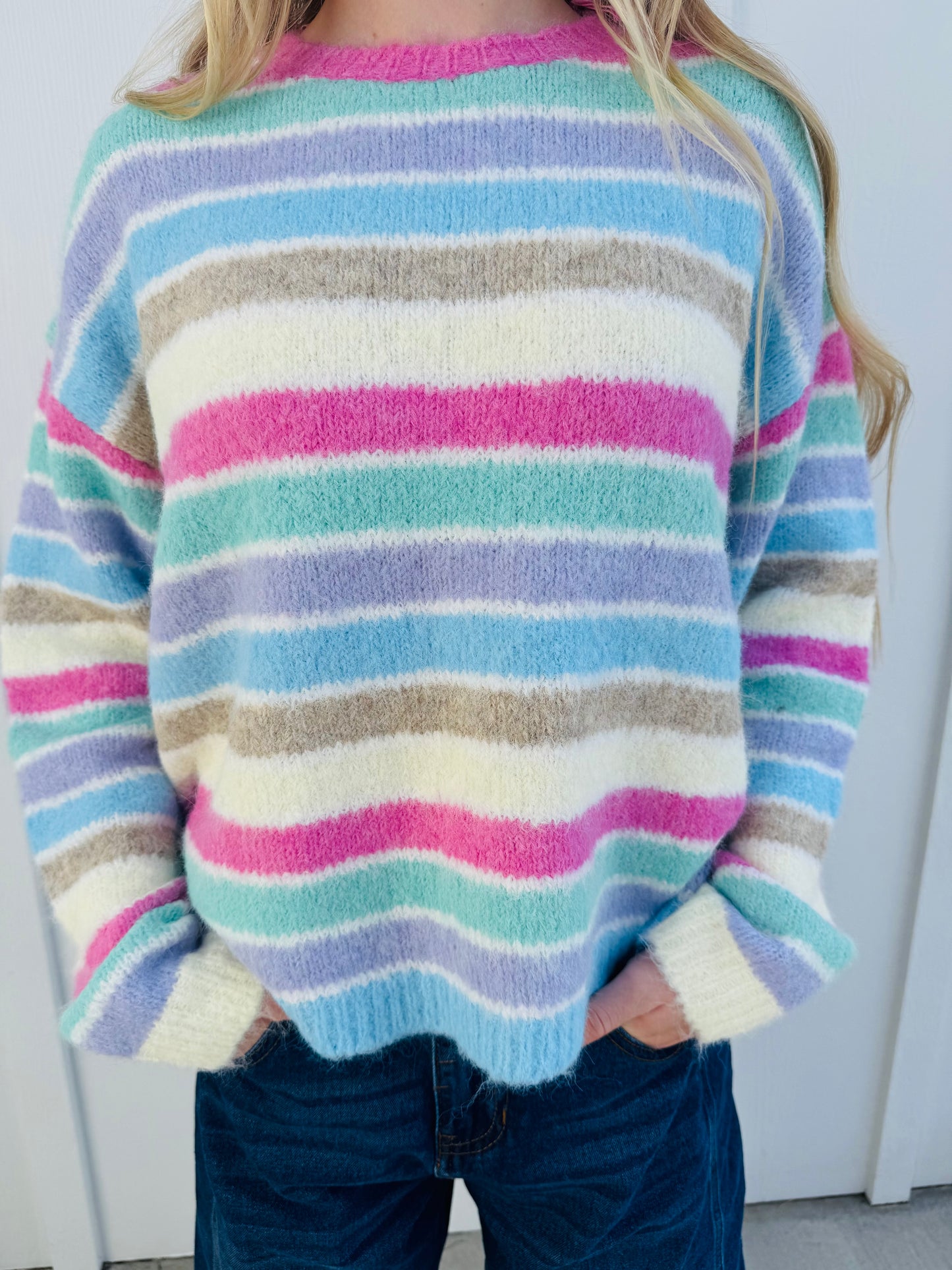 Promise of Joy Stripe Sweater